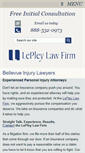 Mobile Screenshot of lepleylawfirm.com